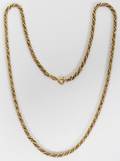 101314 18KT YGOLD  WHITE GOLD TWIST CHAIN NECKLACE