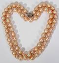 092212 GOLDEN HUE 1113 MM GRADUATED PEARL NECKLACE