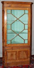 091265 ENGLISH PINE CORNER CUPBOARD 19TH C
