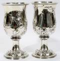 091255 STEBBINS  CO COIN SILVER GOBLETS NEW YORK