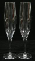 121305 ORREFORS ILLUSION CHAMPAGNE FLUTES SET OF 11