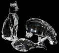 121301 BACCARAT CRYSTAL ANIMALS THREE H 3  6