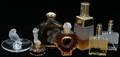 121281 LALIQUE CRYSTAL PERFUME BOTTLES  ONE CENDRIER