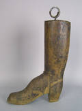 Carved and painted boot trade sign ca 1900