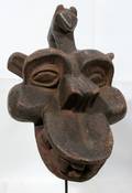 120178 REPUBLIC OF CAMEROON AFRICAN CARVED WOOD MASK