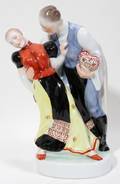 012253 HEREND PORCELAIN DANCERS 5488 H 10