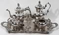 010225 B S CO SILVER PLATE COFFEE  TEA SERVICE
