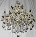 122226 ATTRIBUTED JAMES MODER CRYSTAL  CHANDELIER