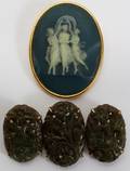 111316 CAMEO THREE GRACES BROOCH  JADE BROOCH TWO