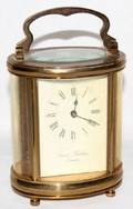 111307 CHARLES FRODSHAM OF LONDON BRASS CARRIAGE CLOCK