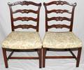 110220 MAHOGANY DINING TABLE AND THREE CHAIRS 4 PCS
