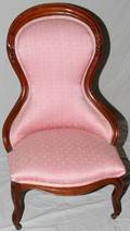 110219 MAHOGANY LADIES CHAIR C1920 H 38 W 24