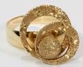 102258 14 KT YELLOW GOLD SPINNING RING