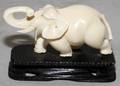 101347 CHINESE CARVED IVORY TRUMPETING ELEPHANT