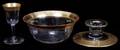 100195 STEM CRYSTAL LIQUORS BOWLS CANDLE HOLDERS