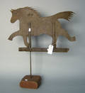 Sheet iron horse weathervane