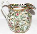 091285 CHINESE ROSE MEDALLION PORCELAIN PITCHER