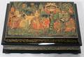 121360 RUSSIAN LACQUER BOX H 3 12 L 10 12