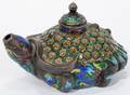 121355 CHINESE ENAMELED METAL TURTLES EARLY 20TH C
