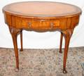 121324 QUEEN ANNE STYLE WALNUT TABLE H 30 W 37