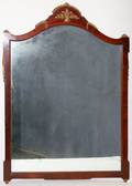 121330 FRENCH STYLE MAHOGANY  ORMOLU MIRROR C 1940