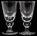 010256 STEUBEN CRYSTAL WATER GOBLETS 8 PIECES H 7