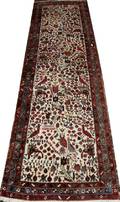 120211 HAMADAN WOOL ORIENTAL RUNNER C 1920S