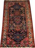 120209 HAMADAN WOOL RUG MID 20TH CENTURY