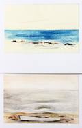 112295 HAROLD COHN DRAWINGS SEASCAPES  NUDES