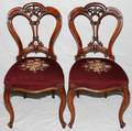 110290 CARVED CHAIRS PAIR H 34