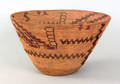 Western Mono California coiled cooking basketry bowl ca 1900