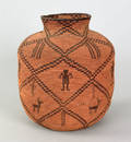 Apache coiled basketry olla ca 1900
