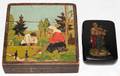 091340 RUSSIAN LACQUERED  PAINTED BOXES