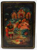 091338 RUSSIAN LACQUER BOX L 6 34