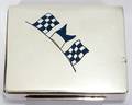 091334 THE THOMAE CO STERLING  ENAMEL CIGARETTE CASE