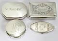 091326 SILVER BOXES MID 19THEARLY 20TH C FOUR
