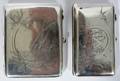 121381 RUSSIAN SILVER CIGARETTE BOXES 2 L 4