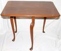 120285 MAHOGANY DROP LEAF TABLE H 26 L 30 D 23