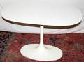 120271 KNOLL  SAARINEN STYLE OVAL TABLE H 28 W 34