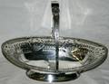 020342 SILVER PLATE BRIDES BASKET