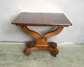 Empire mahogany card table