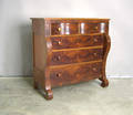 Empire mahogany chest of drawers