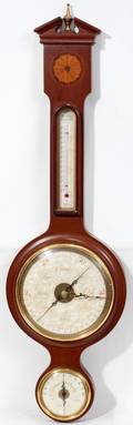 010316 WITTNAUER MAHOGANY BAROMETER H 31