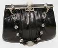 121418 JUDITH JACK LIZARD SKIN  MARCASITE HANDBAG