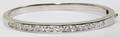 112330 14KT WHITE GOLD  DIAMOND BANGLE BRACELET