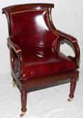 101455 HANCOCK  MOORE REGENCY STYLE ARMCHAIR