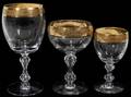101441 GOLDBAND CRYSTAL STEMWARE 35 PIECES