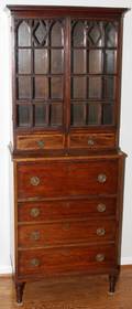 092313 ENGLISH REGENCY MAHOGANY DROPFRONT SECRETARY