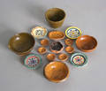 Four pcs of miniature Pennsylvania redware
