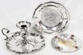 091382 ENGLISH SILVER CHAMBER STICK  SILVER PLATES